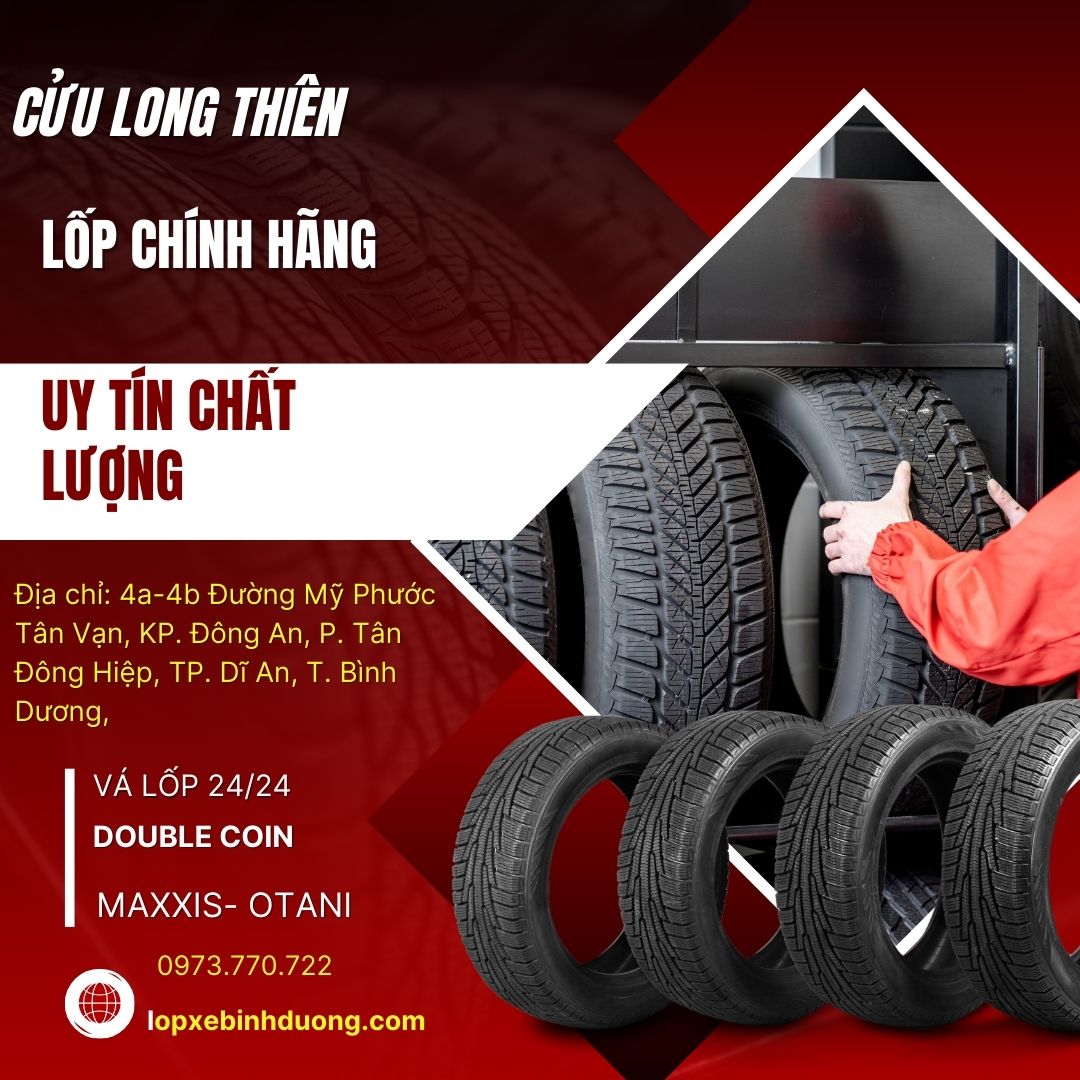 LỐP XE CHÍNH HÃNG - VÁ LỐP XE LƯU ĐỘNG GIÁ RẺ TẠI DĨ AN